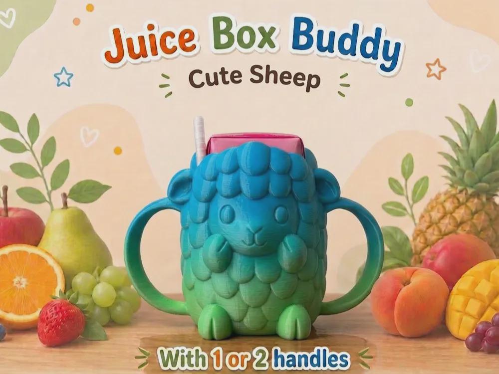 3D printed Juice Box Buddies