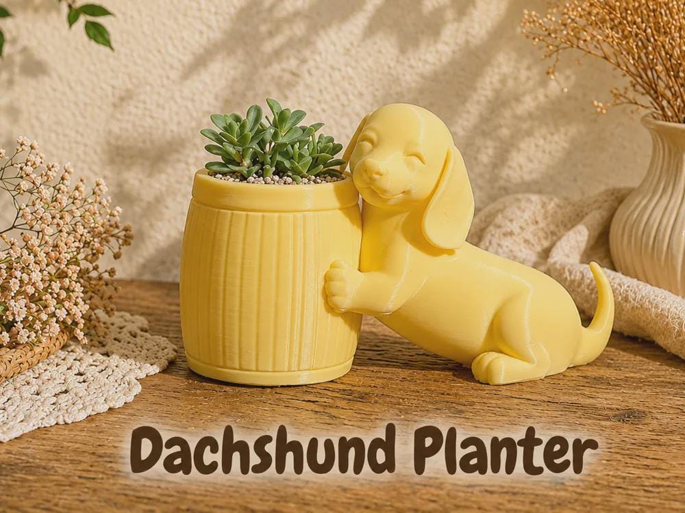 3D Printed Animal Planter