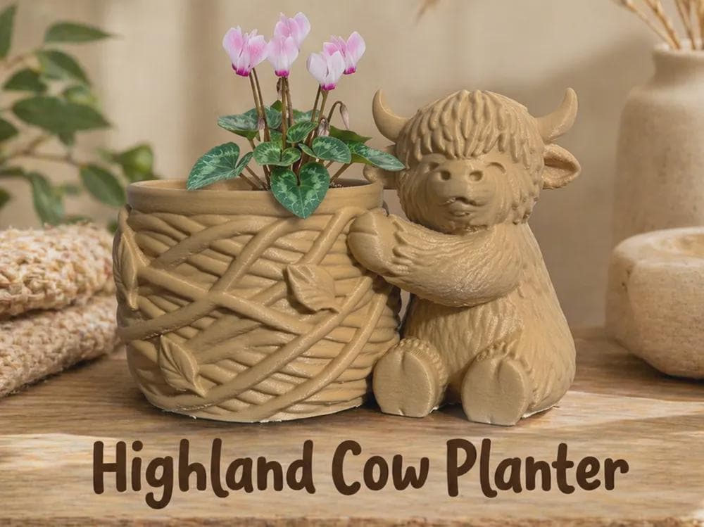 3D Printed Animal Planter