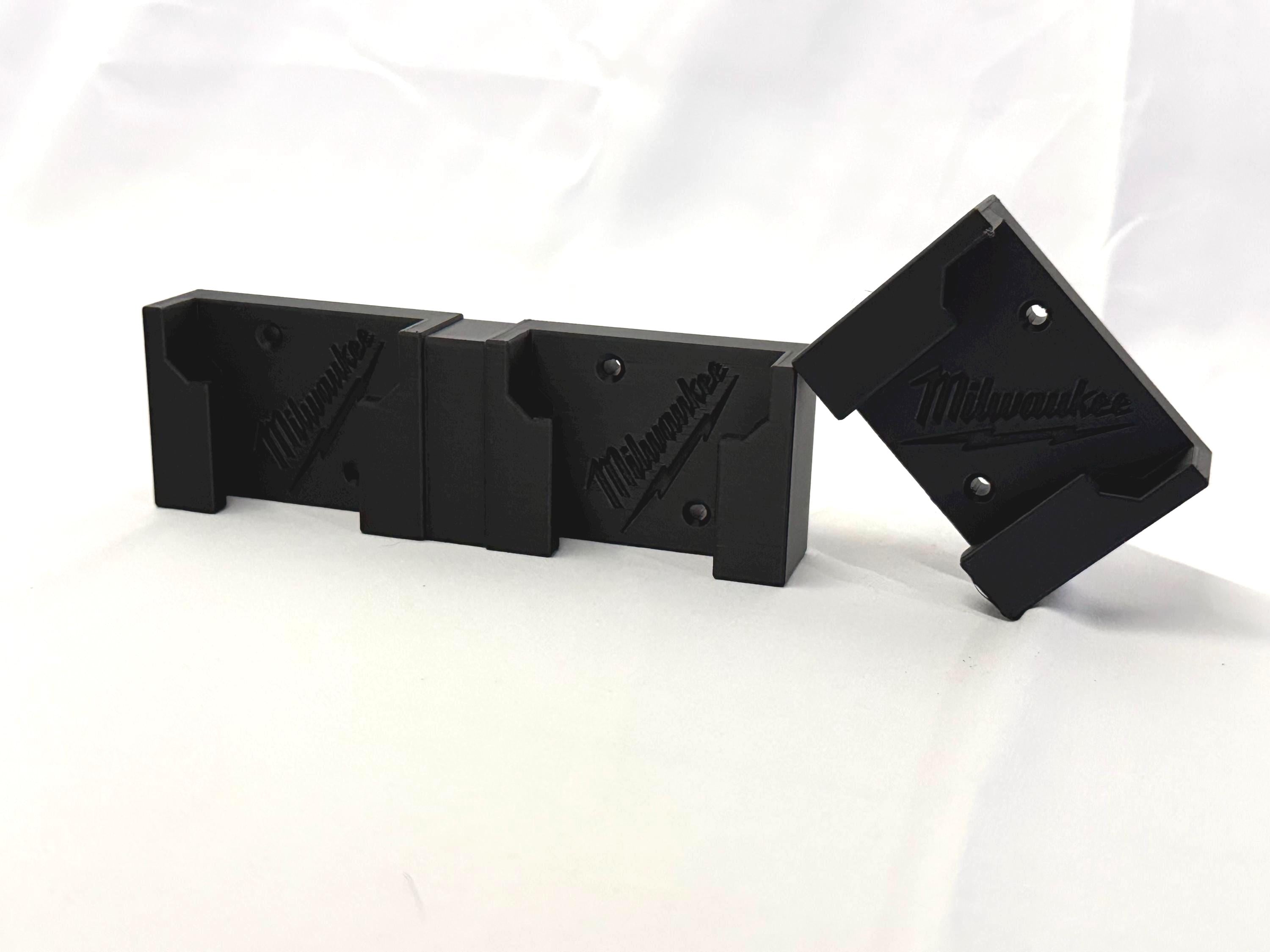Milwaukee M18 Battery Holder Wall Mount/ 3D Printed Garage Organizer