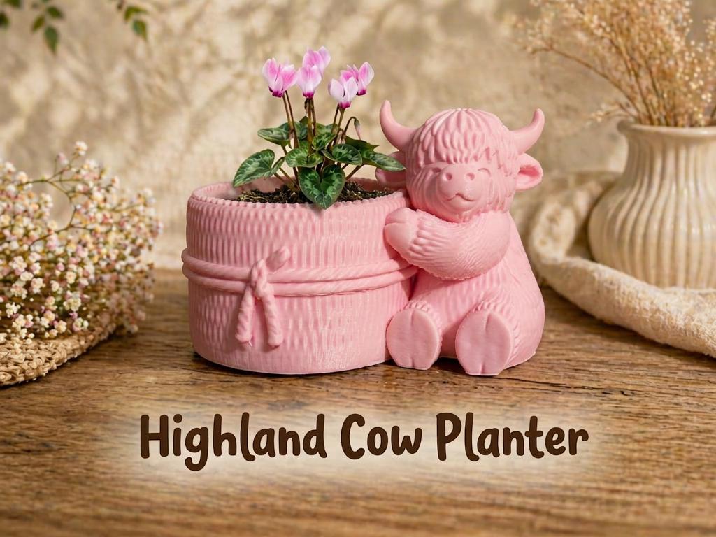 3D Printed Animal Planter